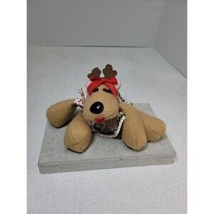 Vintage 1984 Hallmark Rhonda the Reindeer Plush Christmas Toy